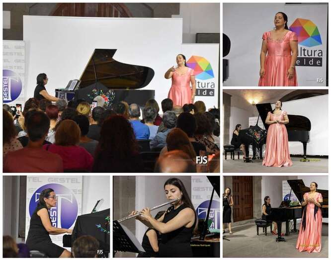 Collage de fotos del concierto de anoche en Telde/FJS Fotografía e Ildefonso Rodríguez.